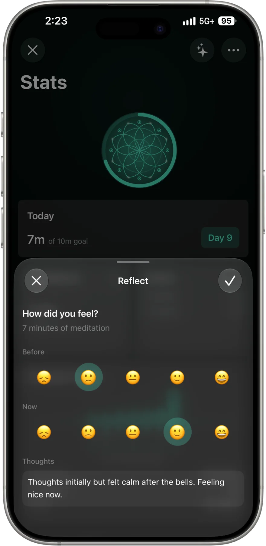 Reflections screen