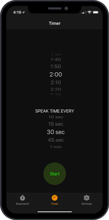 Timer feature